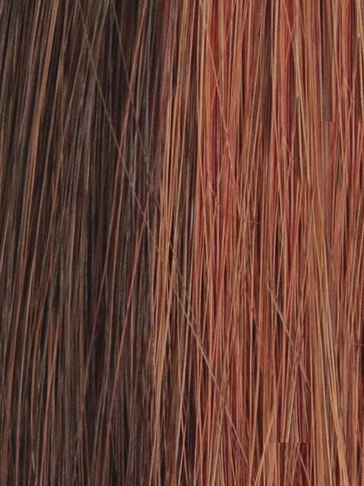 CHERRYWOOD-HL | Dark Brown with Medium Bright Red highlights