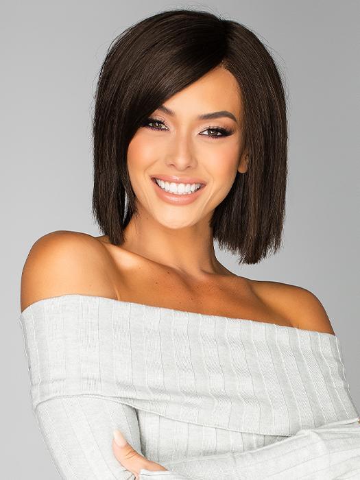 Ellis by Estetica in R4/6 | Dark Brown Blended With Chestnut Brown