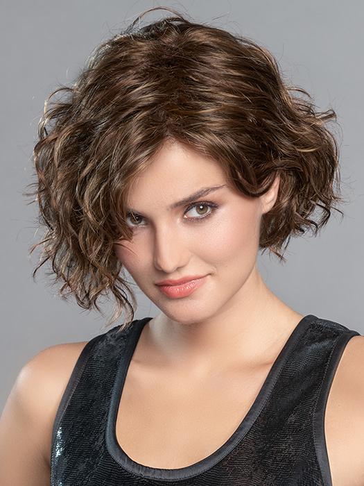 MOVIE STAR by ELLEN WILLE in CHOCOLATE ROOTED 830.6 | Medium to Dark Brown base with Light Reddish Brown highlights and Dark Roots