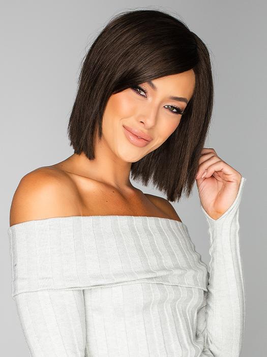 Ellis by Estetica in R4/6 | Dark Brown Blended With Chestnut Brown