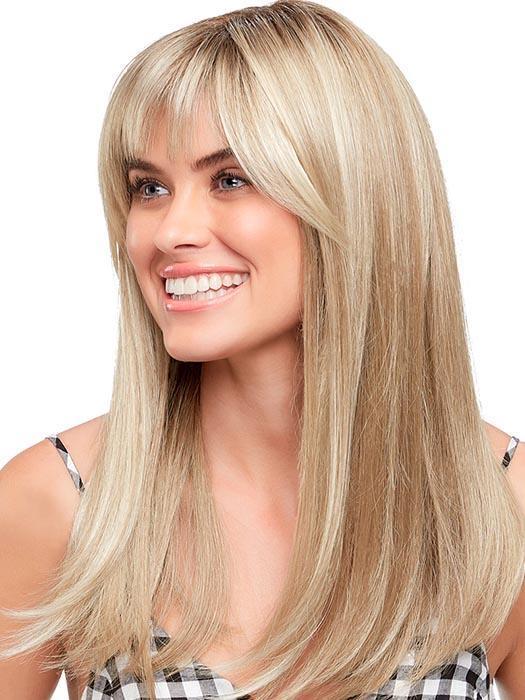 CAMILLA by JON RENAU in 22F16S8 VENICE BLONDE | Lt Ash Blonde & Lt Natural Blonde Blend, Shaded w/ Med Brown