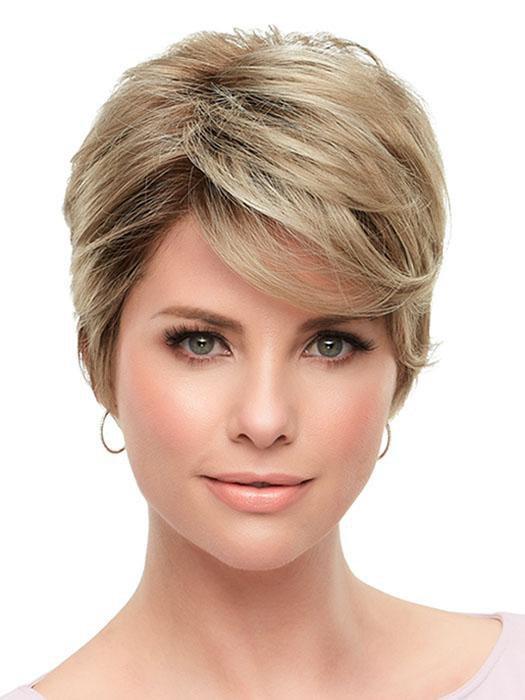 ROSE by JON RENAU in 22F16S8 VENICE BLONDE | Lt Ash Blonde & Lt Natural Blonde Blend, Shaded w/ Med Brown