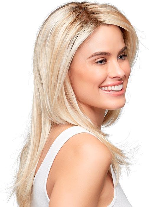ALESSANDRA by JON RENAU in FS24/102S12 LAGUNA BLONDE | Lt Gold Brown w/ Pale Natural Gold Blonde Blend, Shaded w/ Med Brown