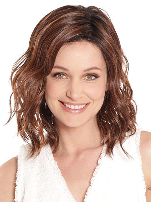 AMARETTO by BELLETRESS in COLA WITH CHERRY | Medium Dark Brown/Medium and Dark Auburn Highlights and Dark Brown Roots