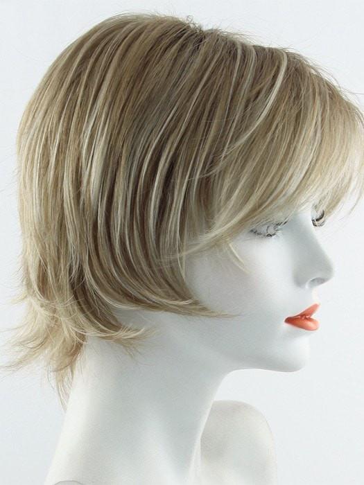 NUTMEG F | Medium Blonde and Honey Brown Base Frosted with Platinum Blonde Highlights