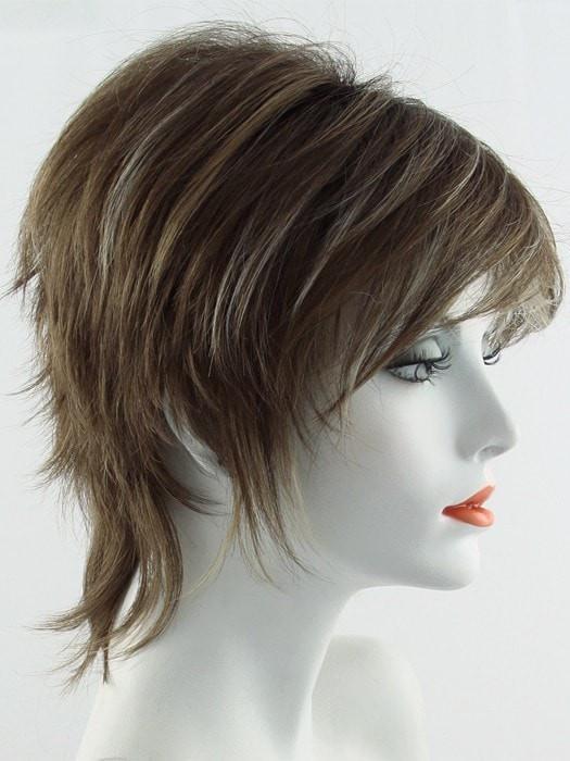 ALMOND SPICE | Rooted Dark Brown with Medium Brown Base with Honey and Platinum Blonde Highlights
