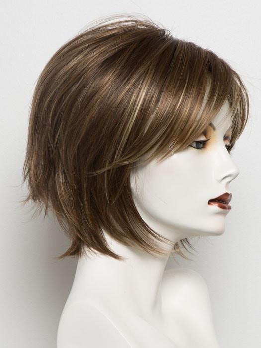 ALMOND SPICE | Rooted Dark Brown with Medium Brown Base with Honey and Platinum Blonde Highlights