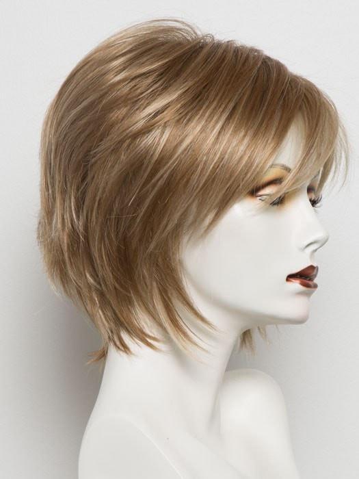 NUTMEG F | Medium Blonde and Honey Brown Base Frosted with Platinum Blonde Highlights