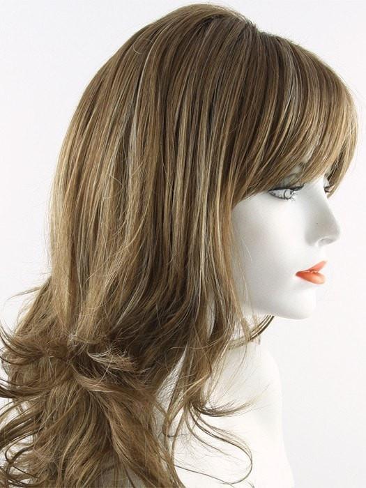 MAPLE SUGAR R | Rooted Dark with Light Honey Brown base with Strawberry Blonde highlights