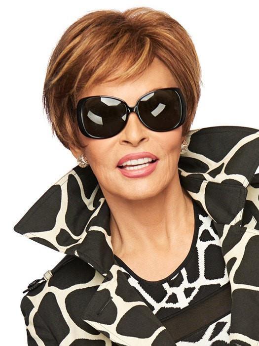 EXCITE by Raquel Welch in R3025S+ Glazed Cinnamon |  A medium reddish brown with ginger highlights on top