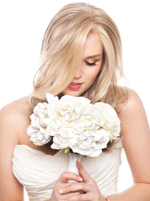 The Sheer Indulgence Monofilament top and Lace Front create a natural hairline and part
