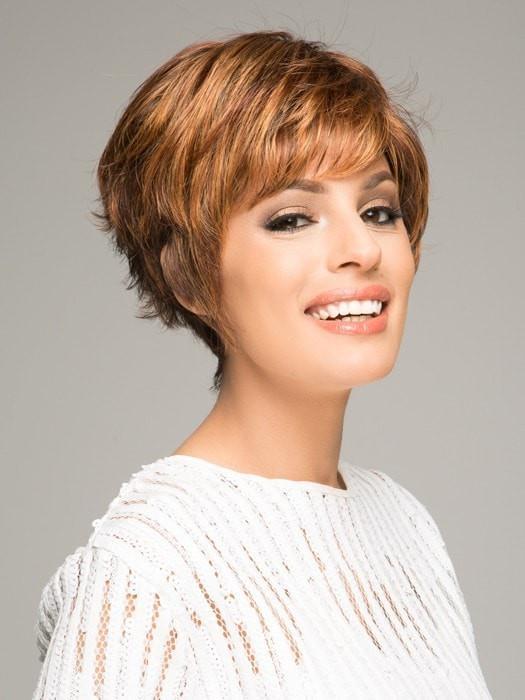 SPARKLE WIG by Raquel Welch in R3329S+ GLAZED AUBURN | Rich Dark Auburn with Pale Ginger Blonde Highlights