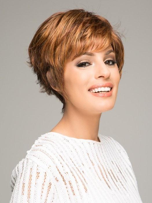 SPARKLE ELITE by Raquel Welch in R3329S+ GLAZED AUBURN | Rich Dark Auburn with Pale Ginger Blonde Highlights