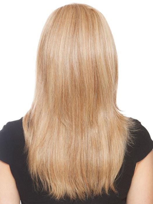 Flat ironed for sleek look